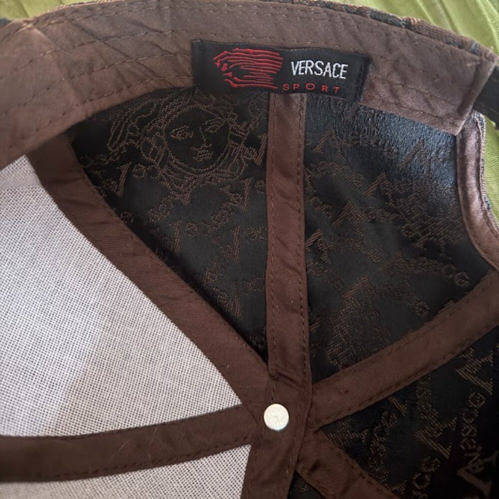 Brown Monogram Print Baseball Cap Adjustable Stra… - image 8